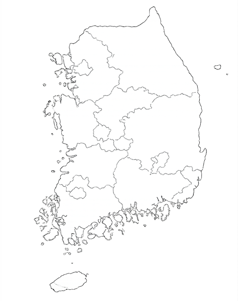 대한민국 지도
